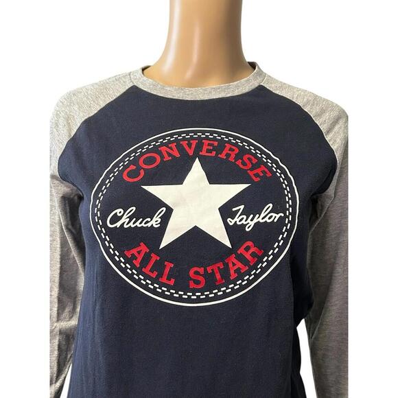 Converse Chuck Taylor Long Sleeve Tee - Unisex Casual Wear - Picture 3 of 6